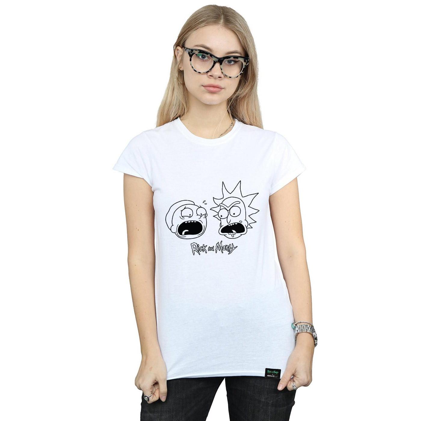 Rick And Morty Rick and Morty Screaming Faces T-Shirt  