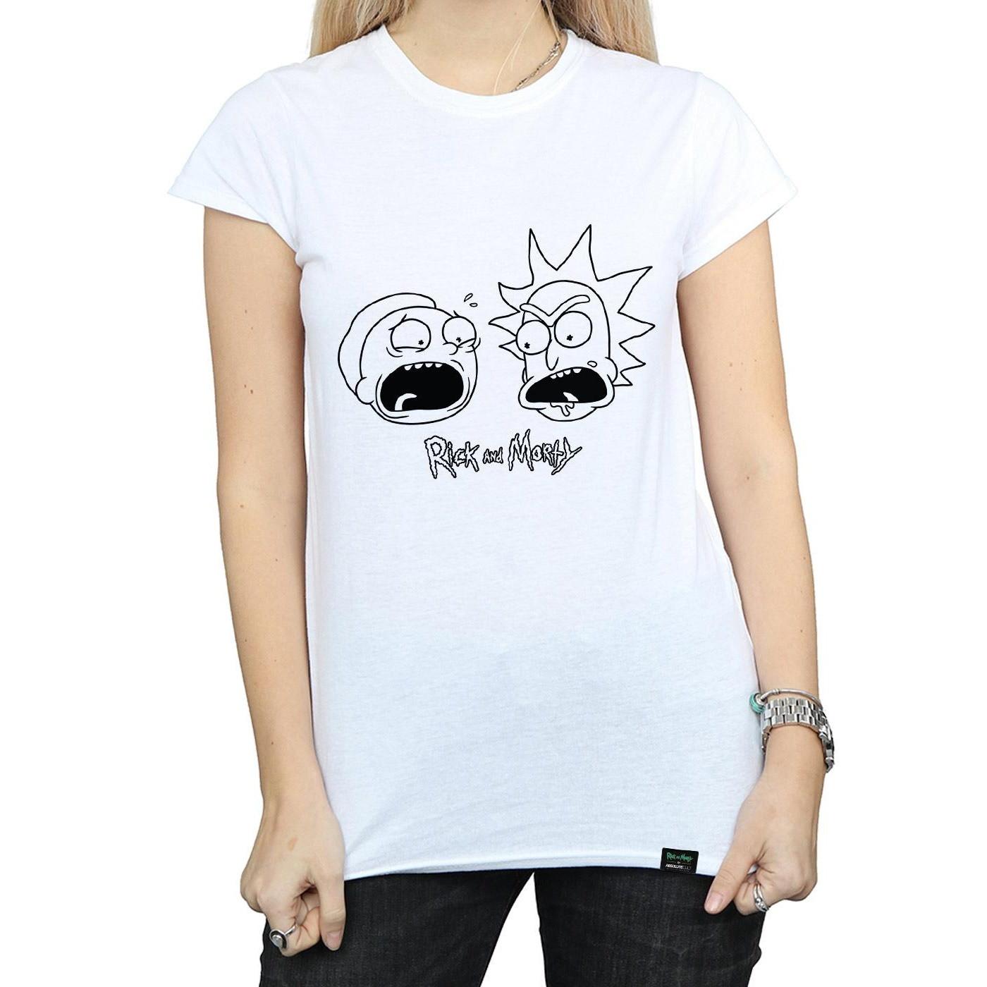 Rick And Morty Rick and Morty Screaming Faces T-Shirt  
