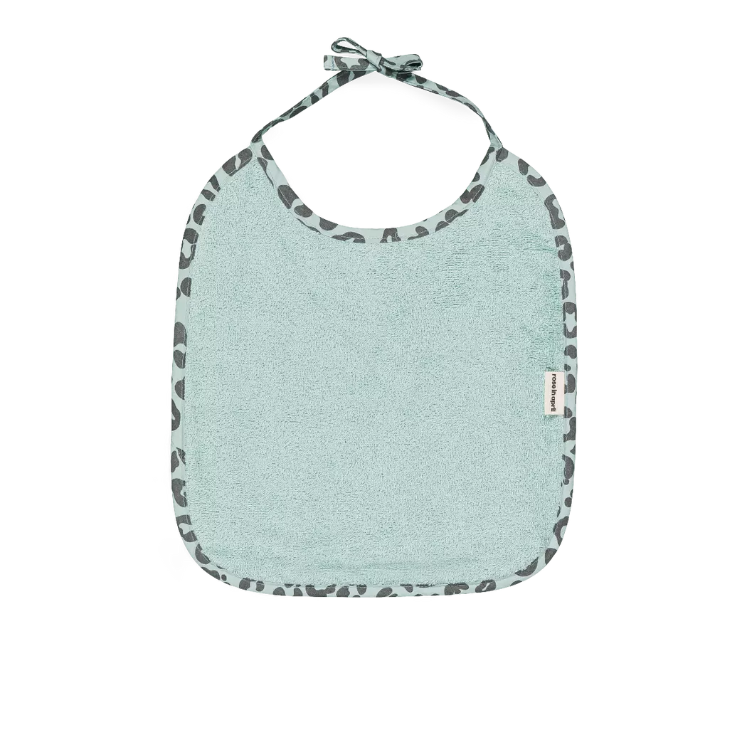 Rose in April - Bavette bleue Graou, rose en avril, One Size, Bleu Royal