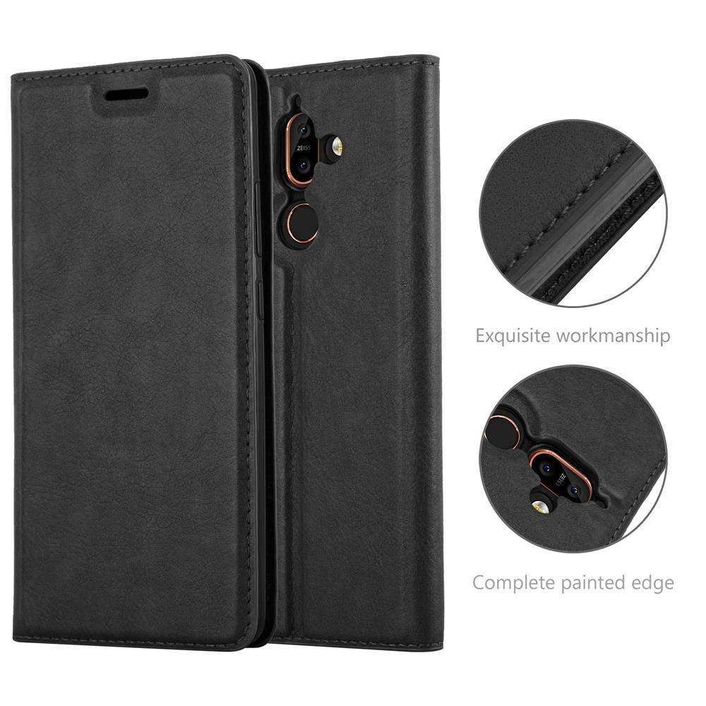 Cadorabo  Housse compatible avec Nokia 7 PLUS - Coque de protection avec fermeture magnétique, fonction de support et compartiment pour carte 