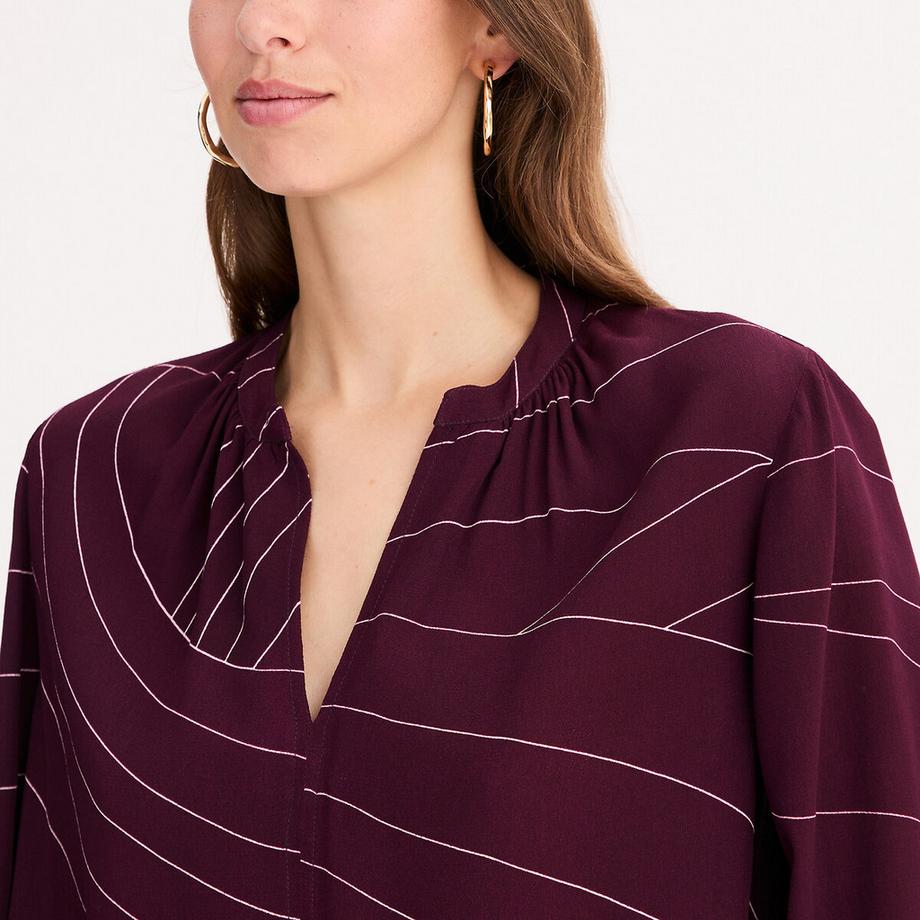 La Redoute Collections Camicetta Scollo Henley Stampa Grafica  