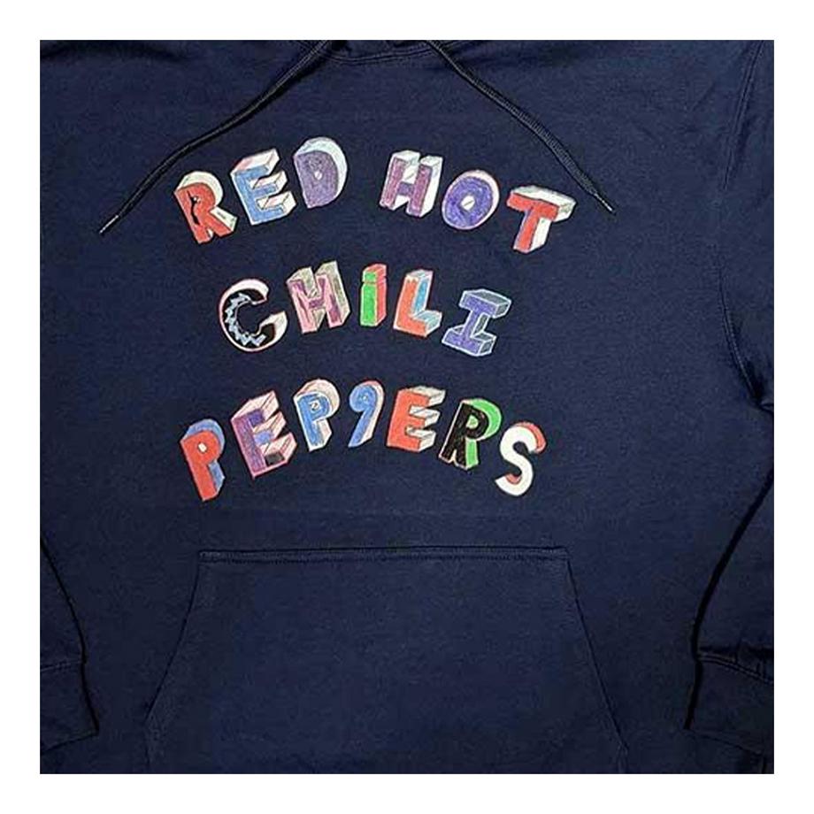Red Hot Chili Peppers Felpa Con Cappuccio Lettere Colorate  