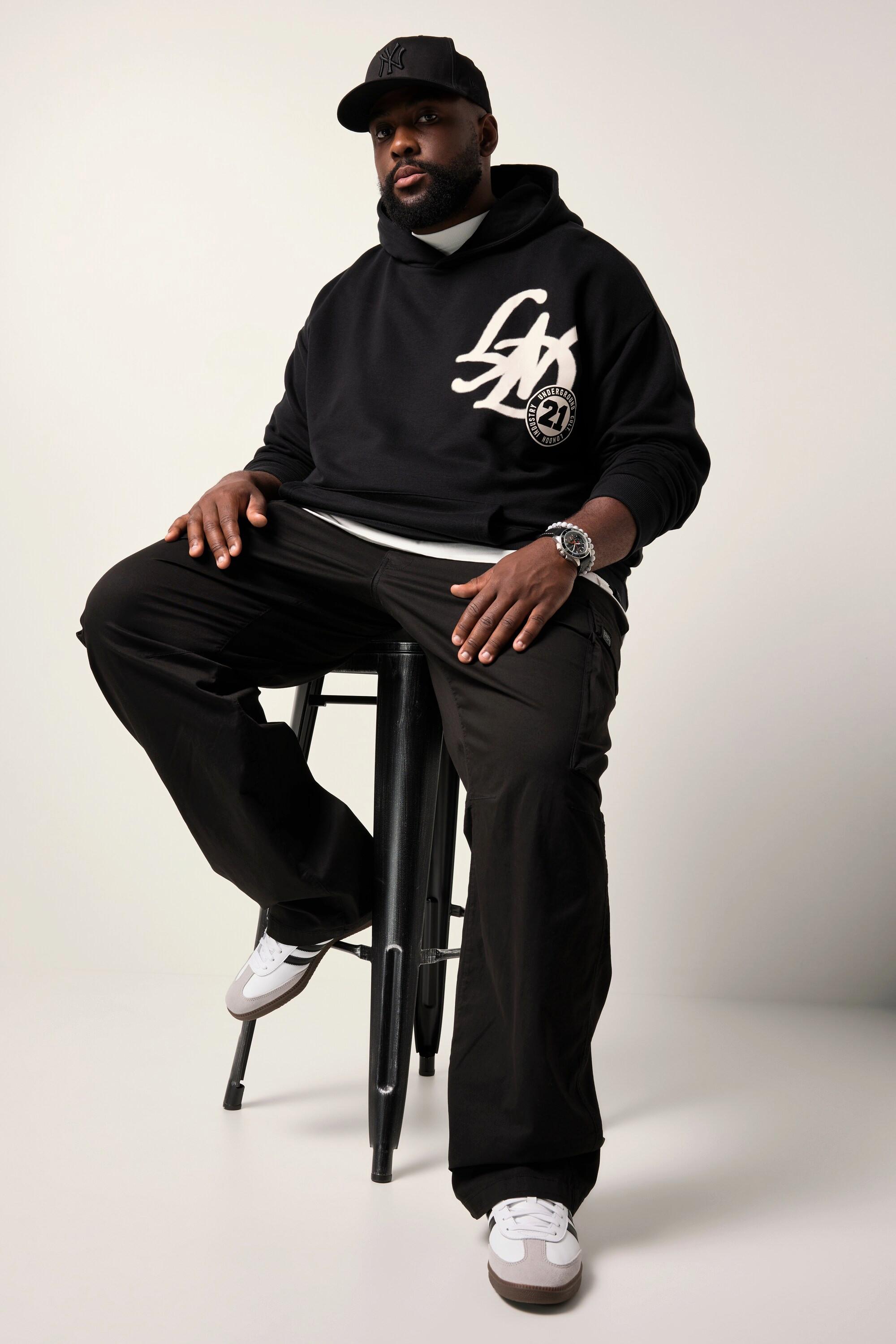 Sthuge Sweat-shirt à capuche Oversize avec imprimés  