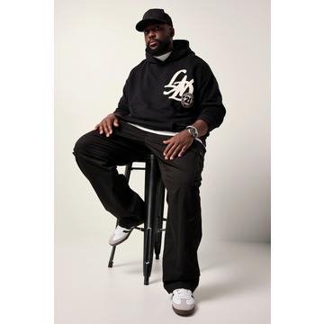 Sweat-shirt à capuche STHUGE, avec imprimés - jusqu'au 8 XL