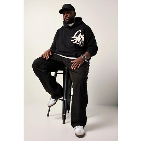 Sthuge Sweat-shirt à capuche Oversize avec imprimés  