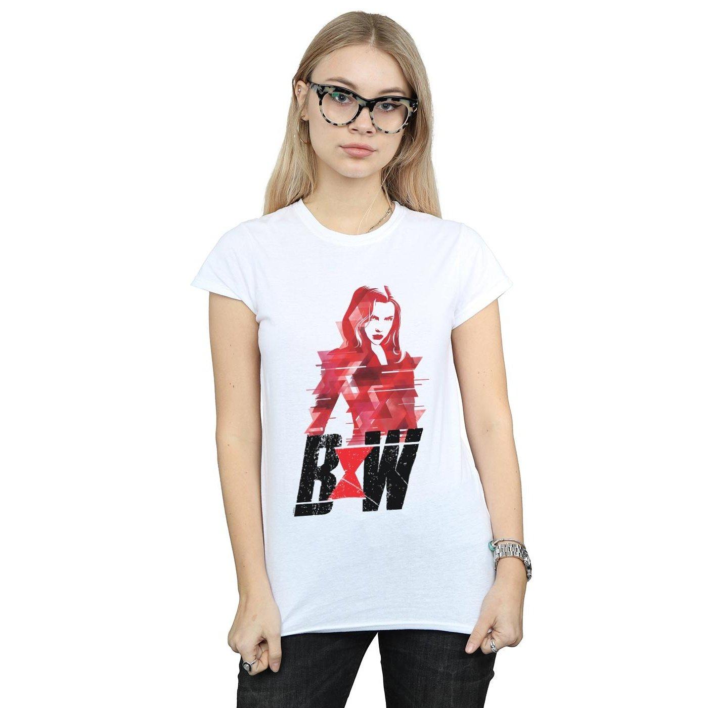 MARVEL Black Widow Geometric Logo T-Shirt  