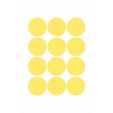 Circles Yellow - 70x100 cm