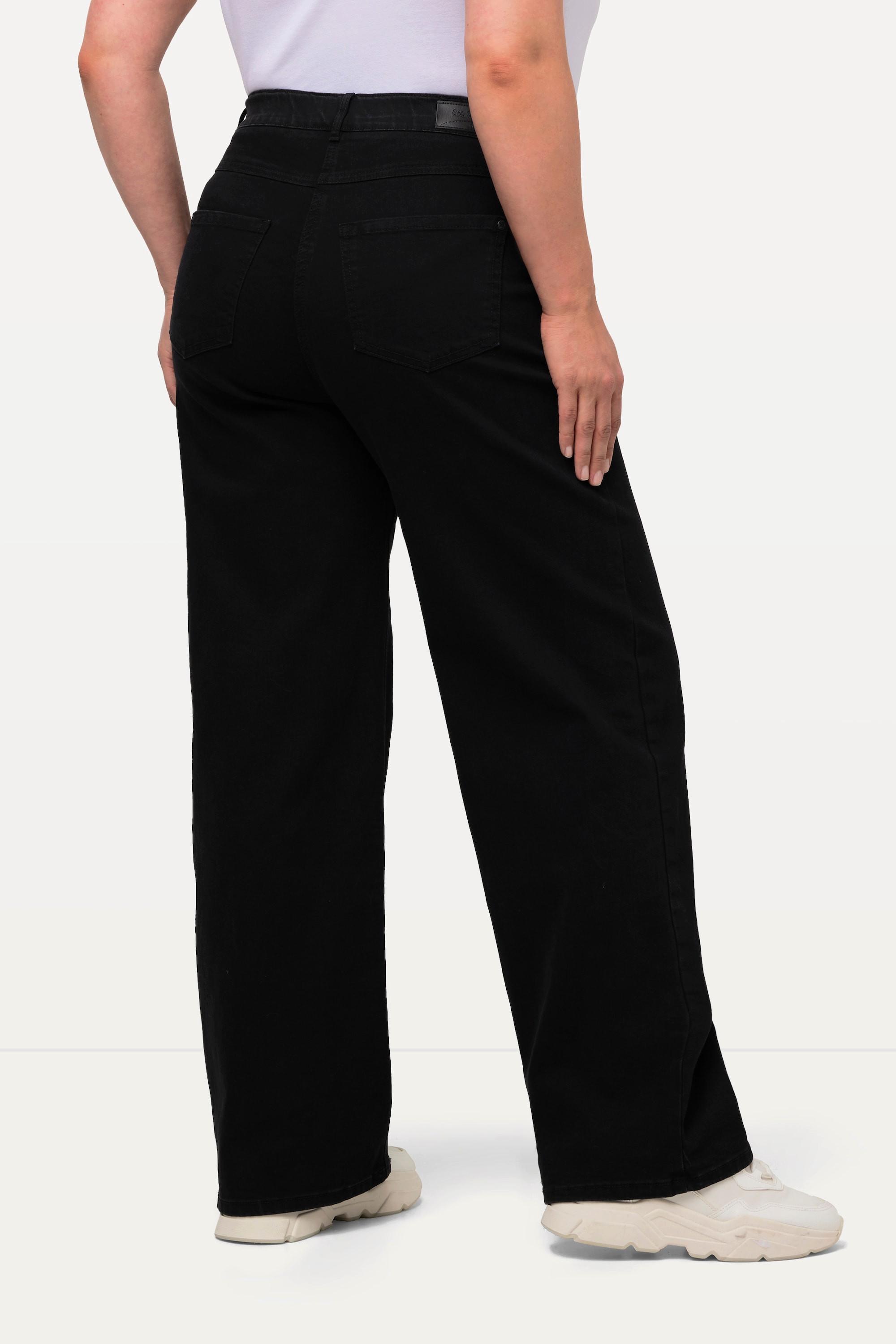 Ulla Popken Mary Weites Bein 5-Pocket Komfortbund Jeans  