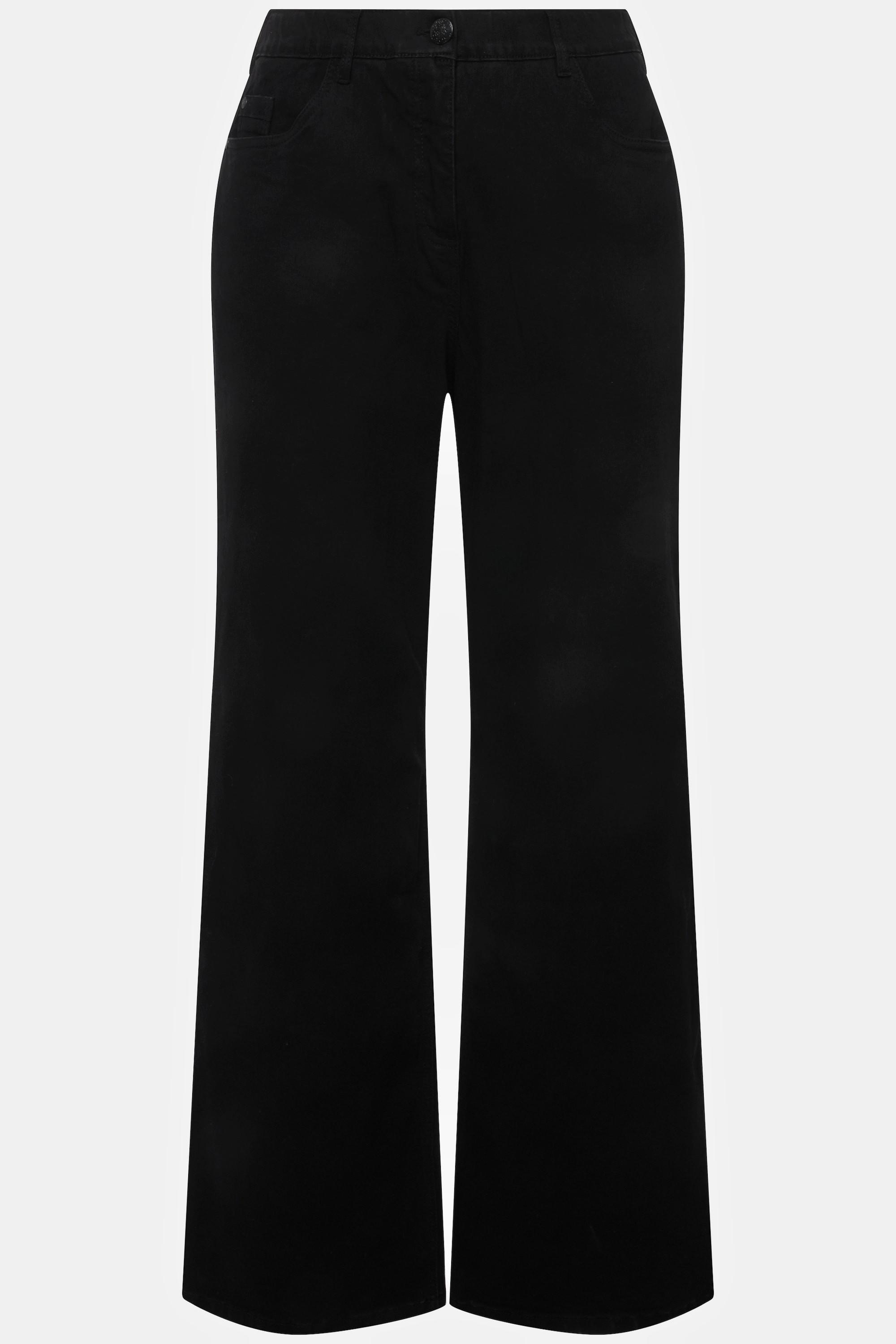 Ulla Popken Mary Weites Bein 5-Pocket Komfortbund Jeans  