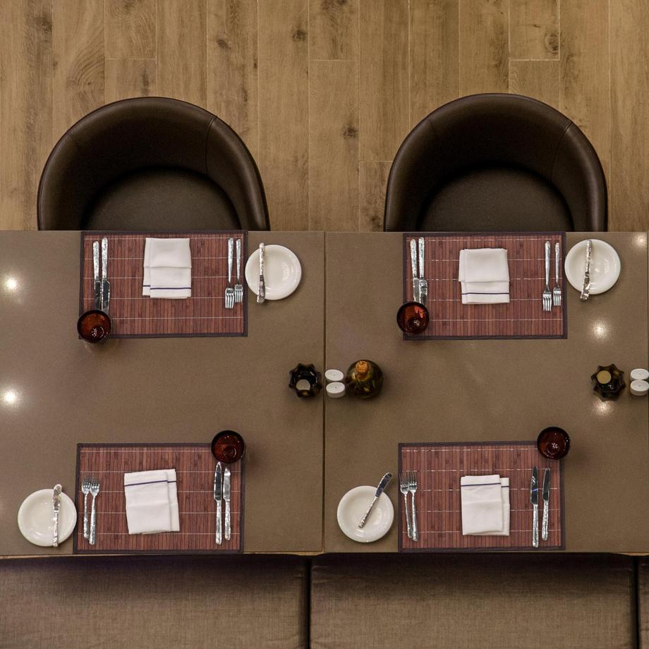 Northio  Lot de 4 sets de table en bambou 