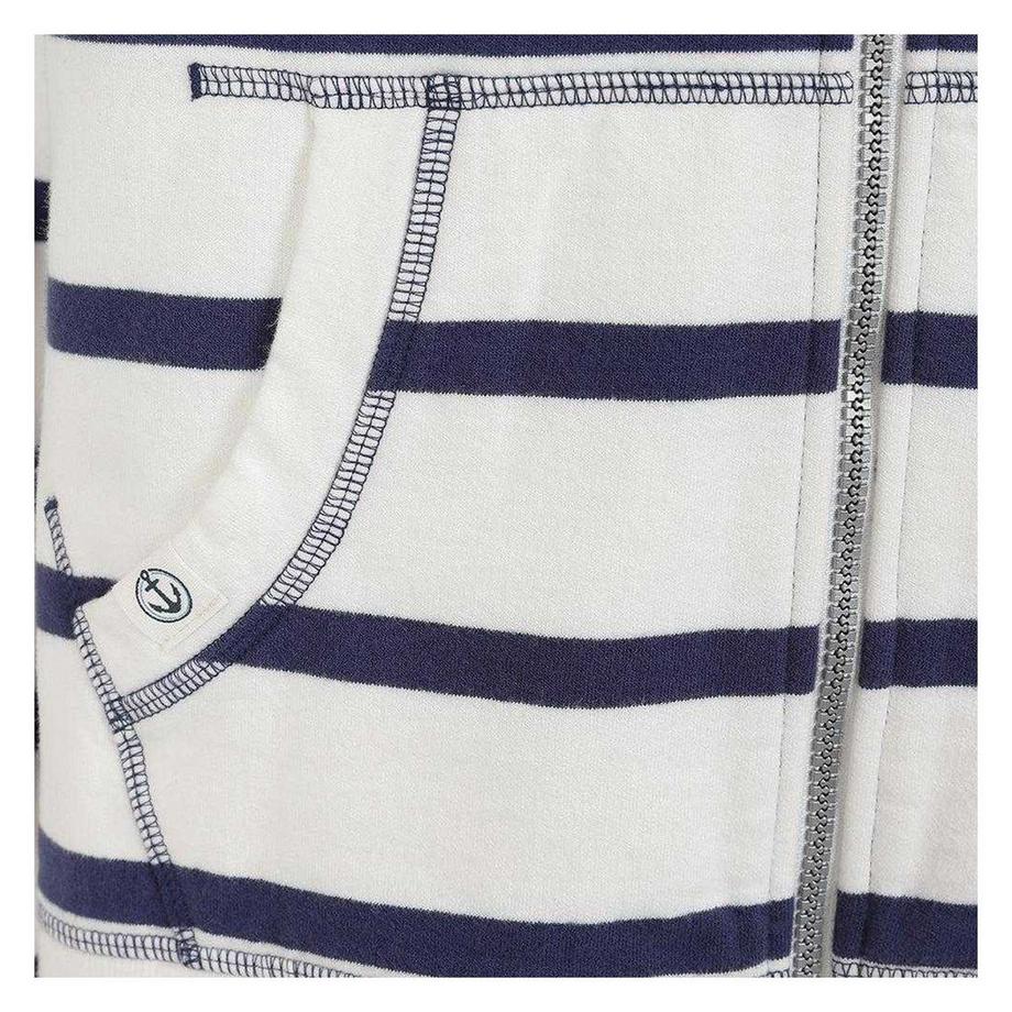 Lazy Jacks Sweat à capuche zippé rayé  