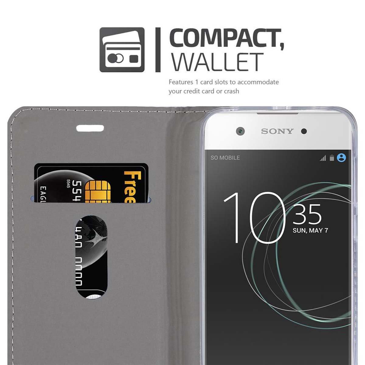 Cadorabo  Housse compatible avec Sony Xperia XA1 - Coque de protection avec fermeture magnétique, fonction de support et compartiment pour carte 