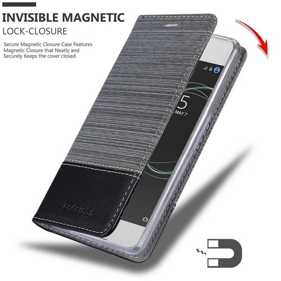 Cadorabo  Hülle für Sony Xperia XA1 Magnetverschluss, Kartenfach 