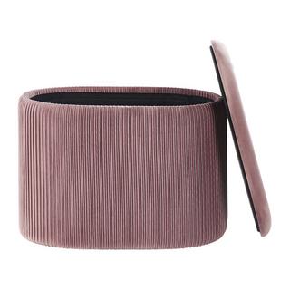 Beliani Pouf aus Samtstoff Modern RICHLAND  