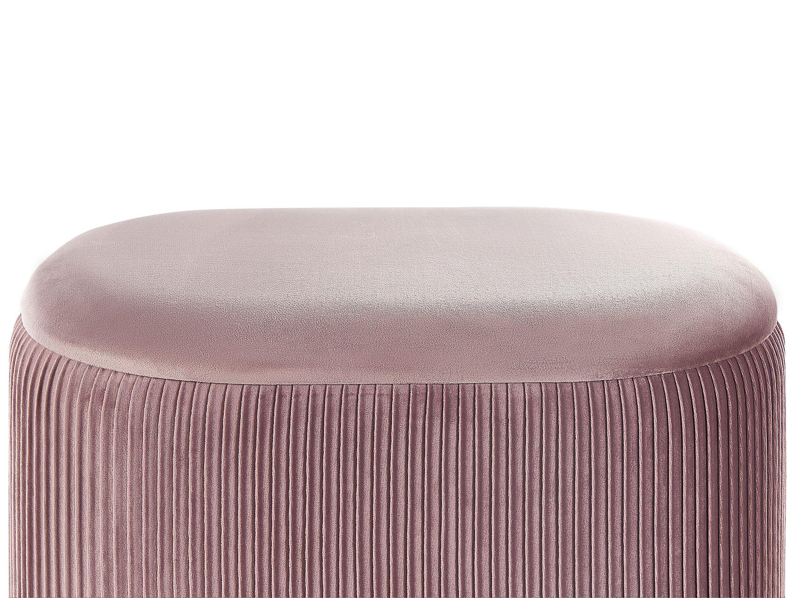 Beliani Pouf aus Samtstoff Modern RICHLAND  