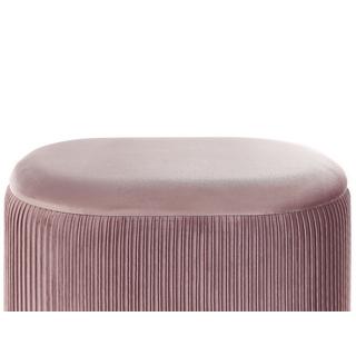 Beliani Pouf aus Samtstoff Modern RICHLAND  