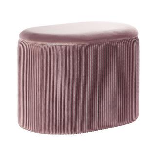 Beliani Pouf aus Samtstoff Modern RICHLAND  