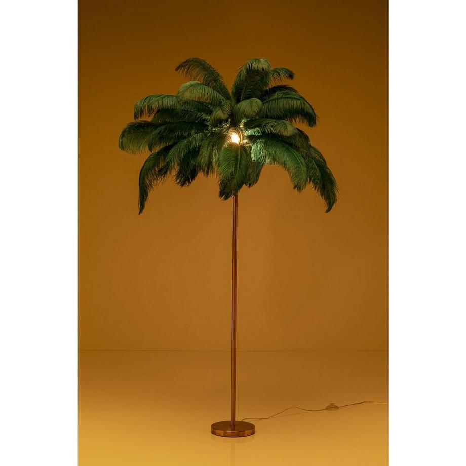 KARE Design Lampada da terra Feather Palm green 165  