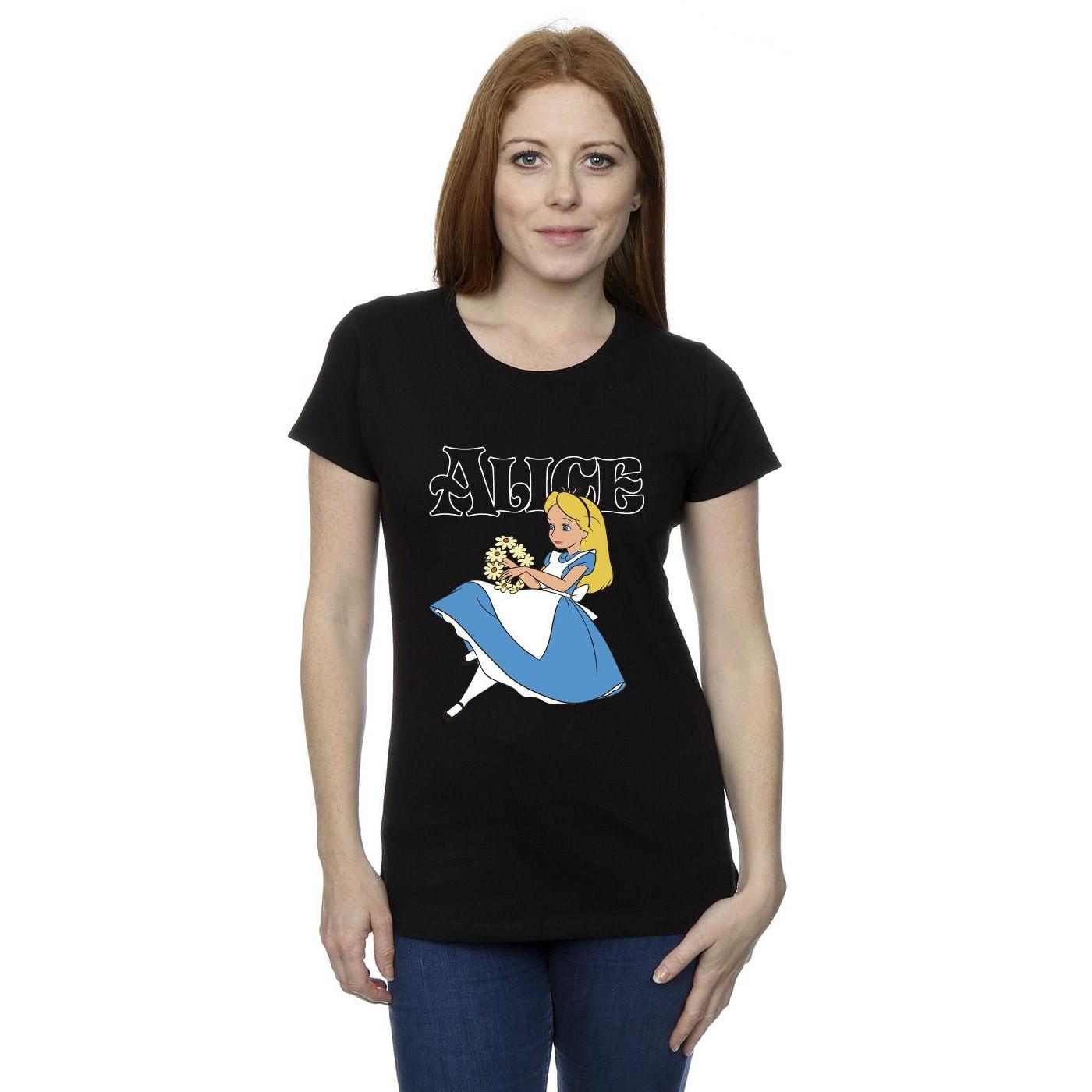 Disney  Alice In Wonderland Flowers TShirt 