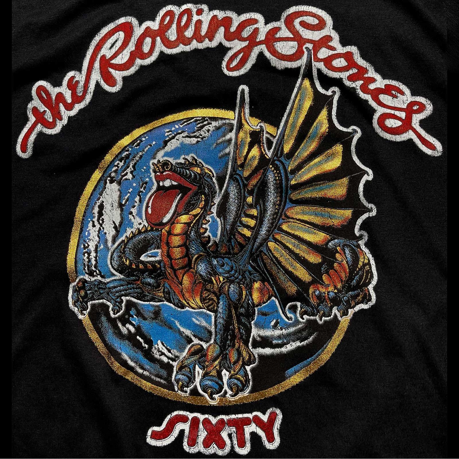 The Rolling Stones  Sixty Dragon Globe TShirt 