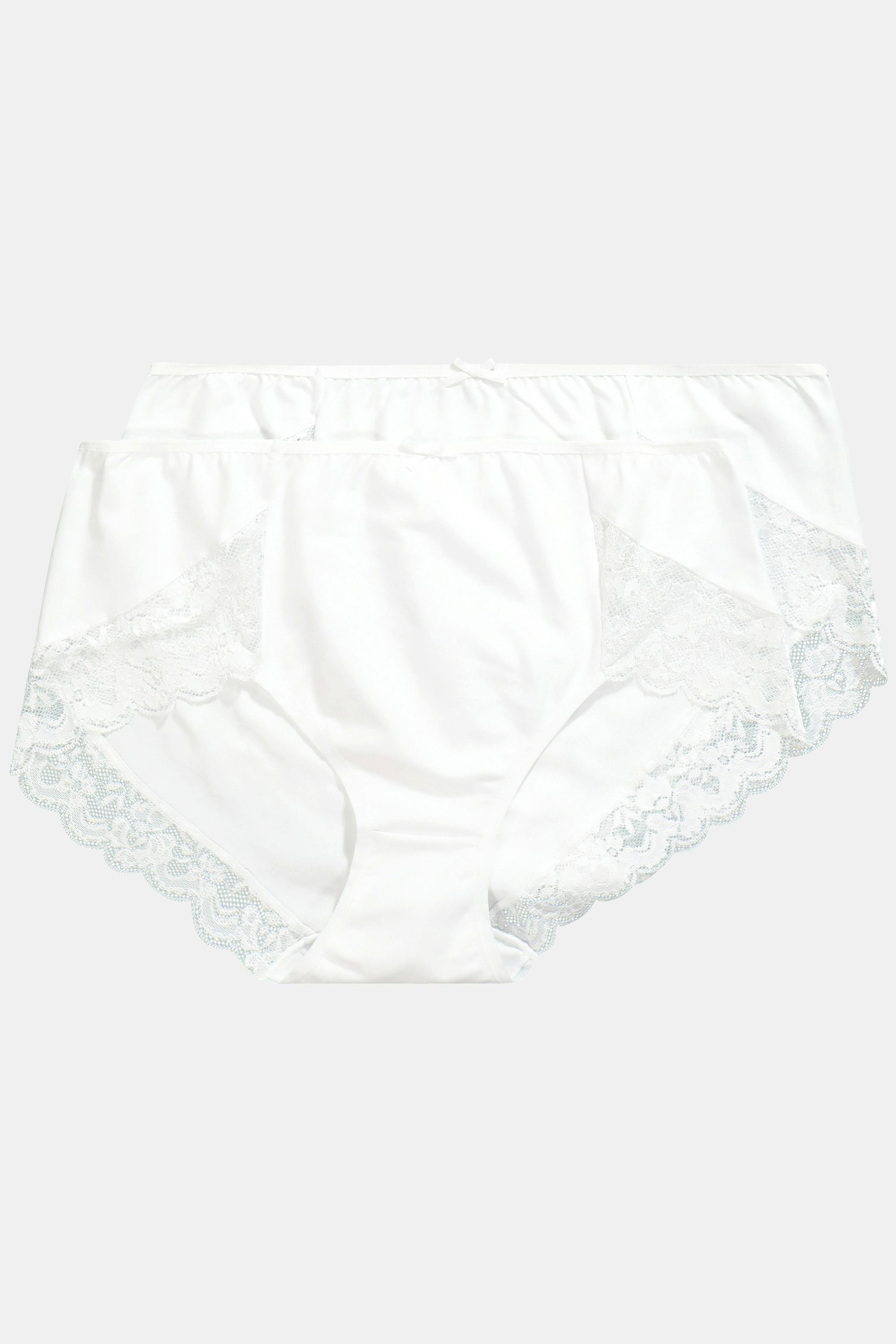 Ulla Popken Culottes hautes lot de 2 dentelle  