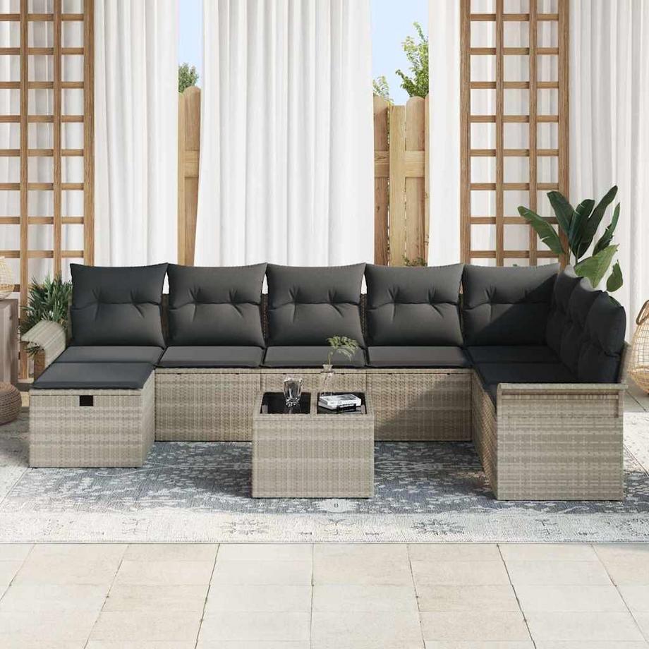 VidaXL Sièges extérieurs poly rattan  