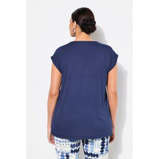 Ulla Popken Maglia smanicata girocollo con pietre decorative  