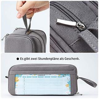 Only-bags.store  Federmäppchen mit 3 Fächer Große Kapazität Mäppchen Federtasche Stiftetasche Pencil Case 