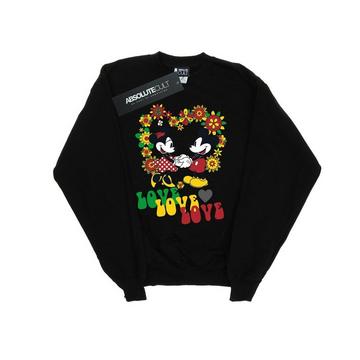 Mickey And Minnie Mouse Hippie Love Sweatshirt