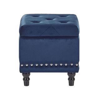 Beliani Pouf en Velluto Glamour LORETTO  