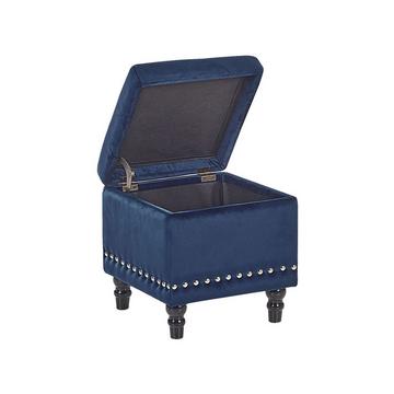 Pouf de rangement en Velours Glamour LORETTO