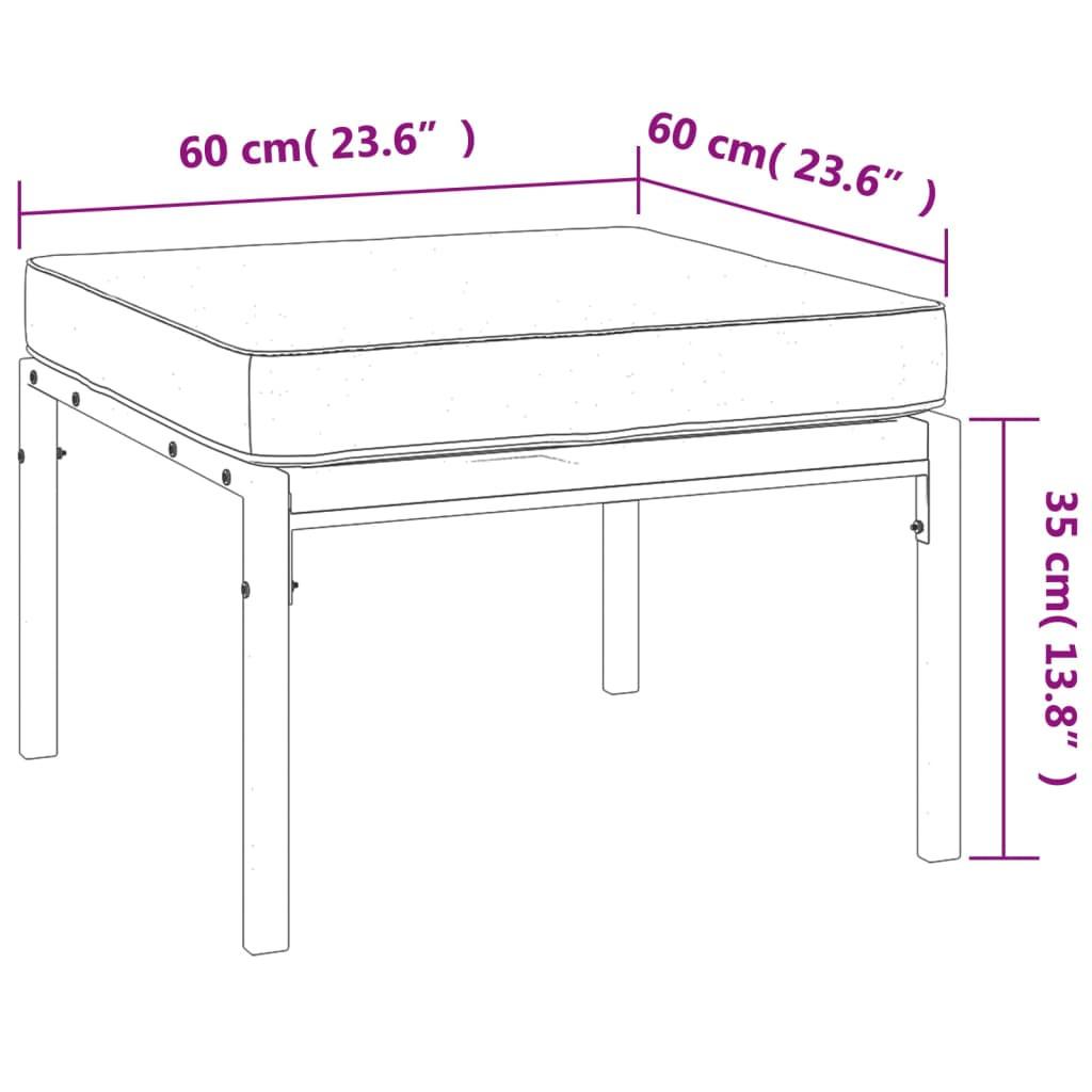 VidaXL Gartenhocker stahl  