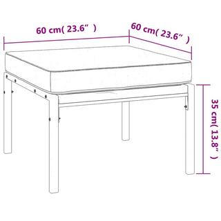 VidaXL Gartenhocker stahl  