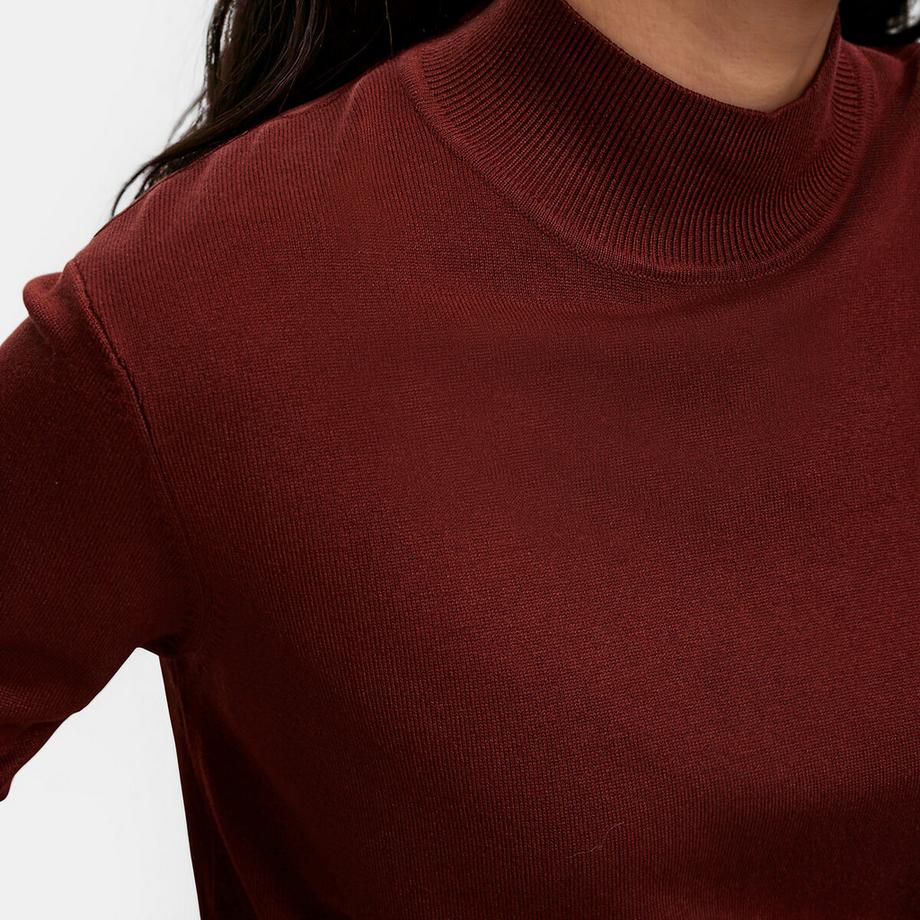 La Redoute Collections Pull col montant en maille fine  