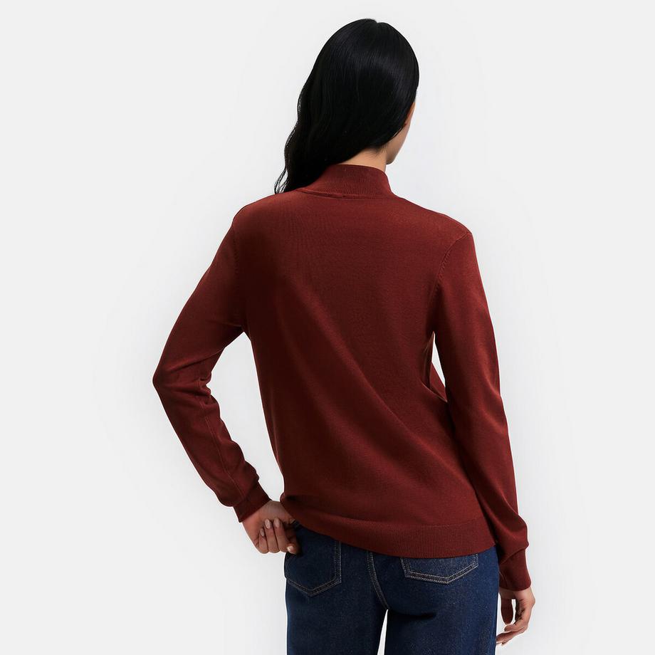 La Redoute Collections Pull col montant en maille fine  