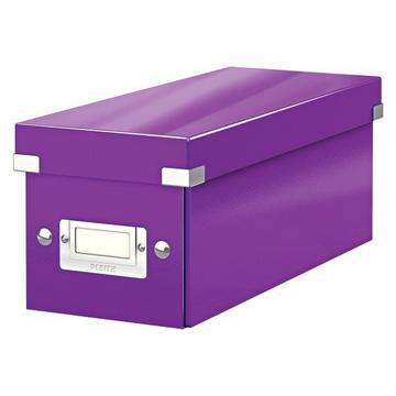 LEITZ Click & Store CD-Box 60410062 violett 145x135x360mm