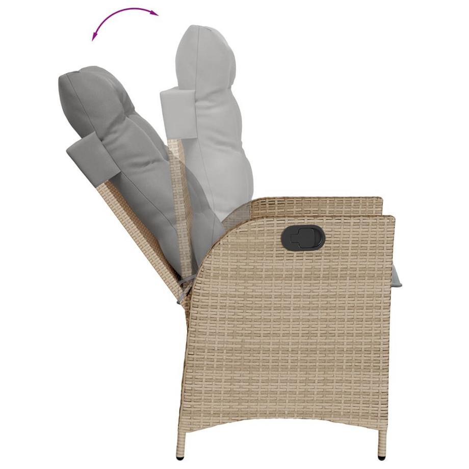VidaXL Garten essgruppe poly-rattan  