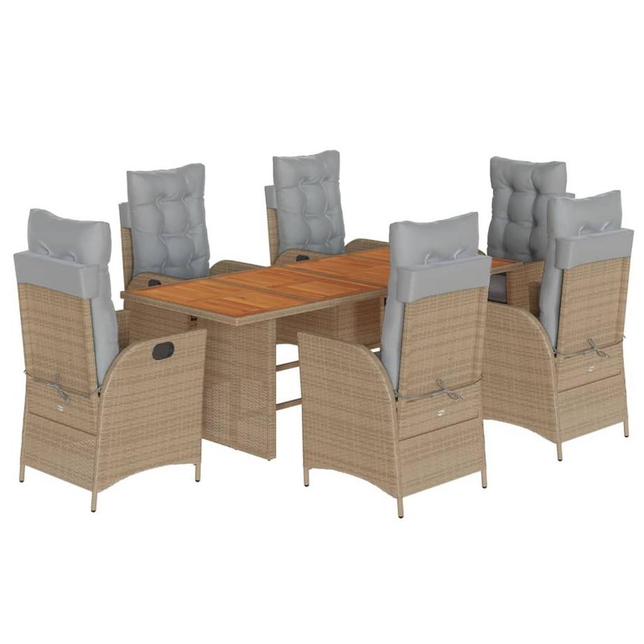 Garten essgruppe poly-rattan