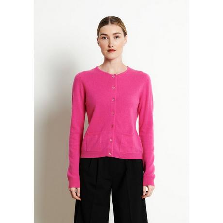 Studio Cashmere8 LILLY 4 Taillierte Strickjacke mit Rundhalsausschnitt  