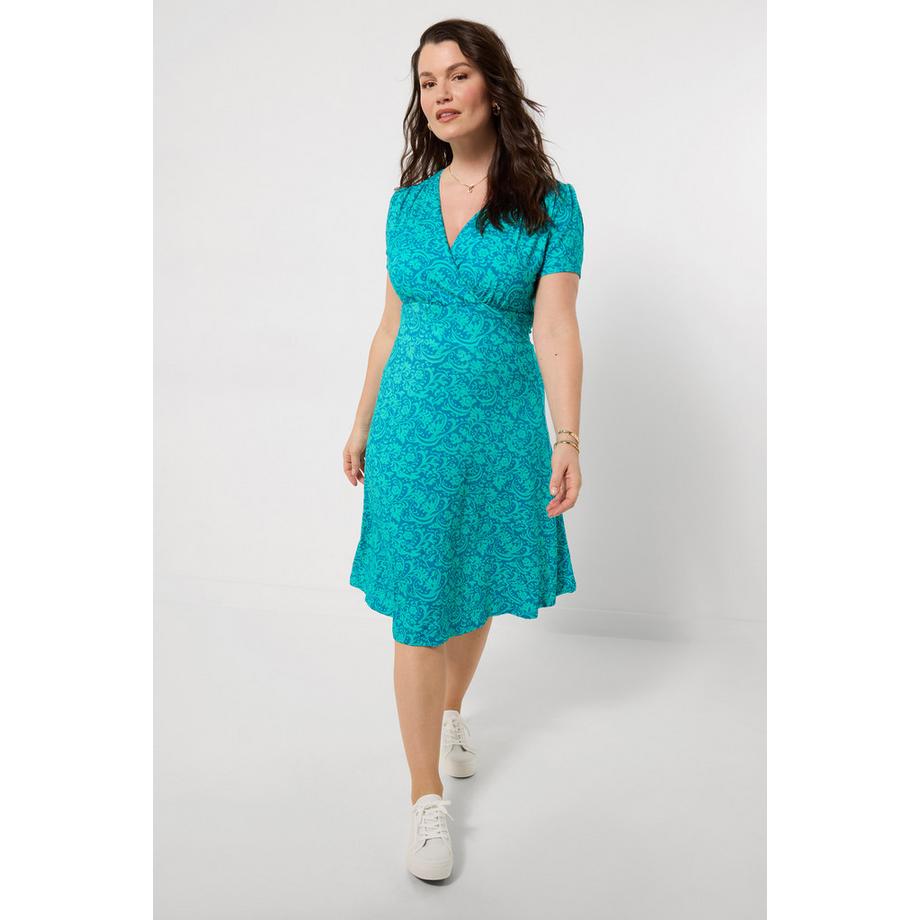Joe Browns Jerseykleid Wickelausschnitt Fliessender Saum  