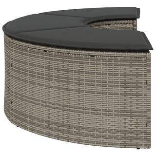 VidaXL  Garten fußbank poly-rattan 