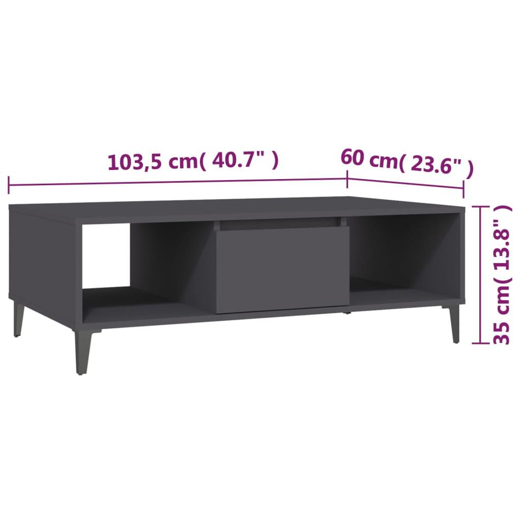 VidaXL Table basse bois d'ingénierie  