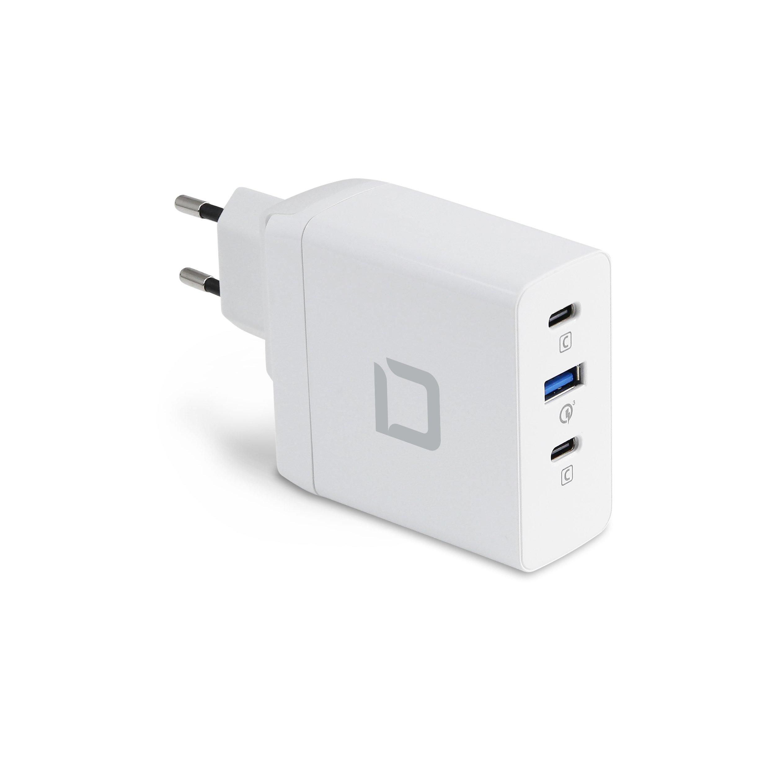 DICOTA  D31983 chargeur d'appareils mobiles Ordinateur portable Blanc Secteur Charge rapide Intérieure 