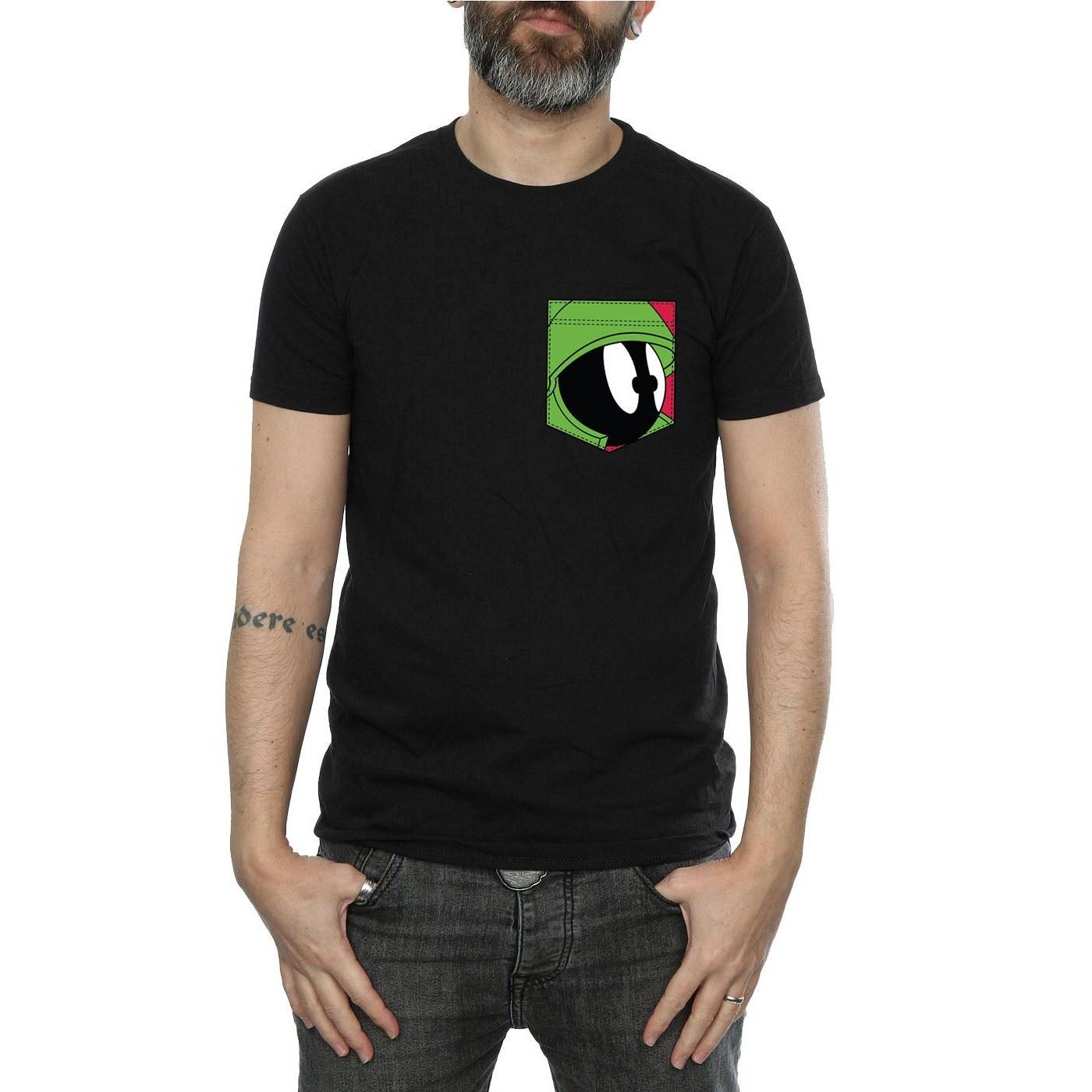 LOONEY TUNES T-shirt Marvin il Marziano con Tasca  