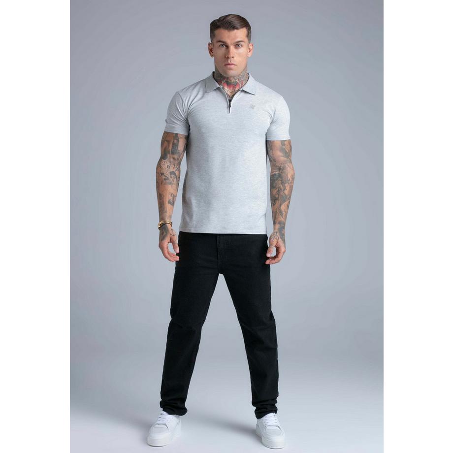 Sik Silk Polo Zip  