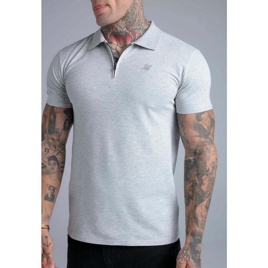 Sik Silk Polo Zip  