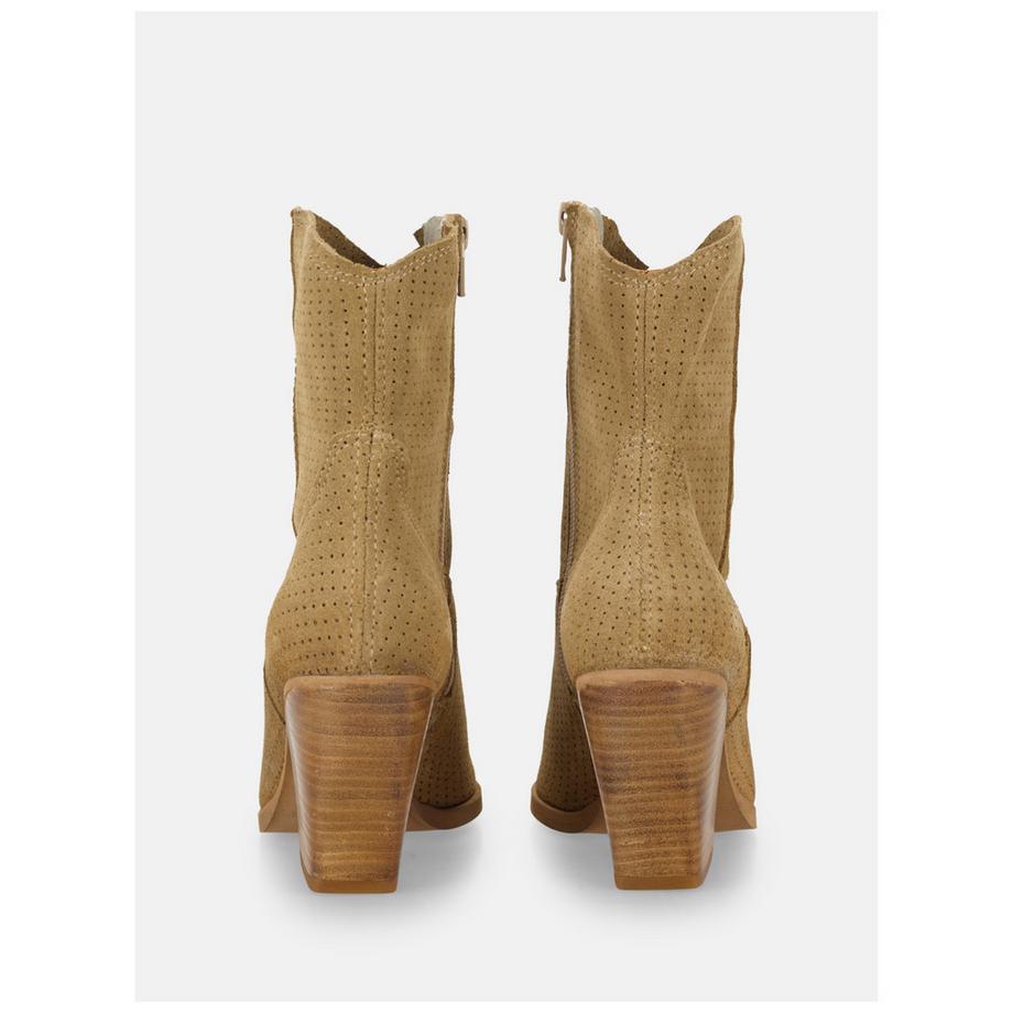 Felmini Perforierte Stiefelette mit Keilabsatz  
