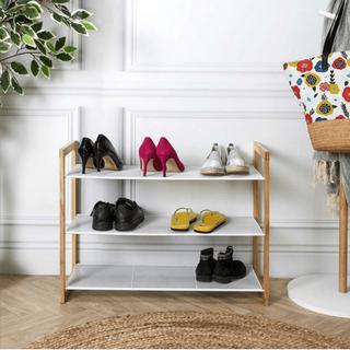 Calicosy Meuble à chaussures 3 étagères 12 paires de chaussures - L74 cm City  