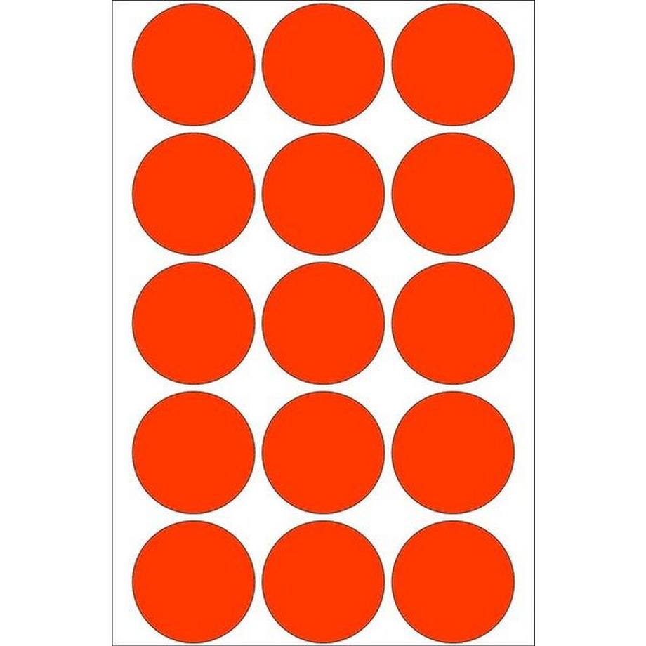 HERMA HERMA Markierungspunkte 32mm 2272 rot 480 St./32 Blatt  