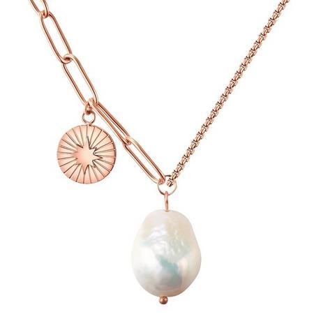 Valero Pearls  Femme Collier en acier inoxydé 